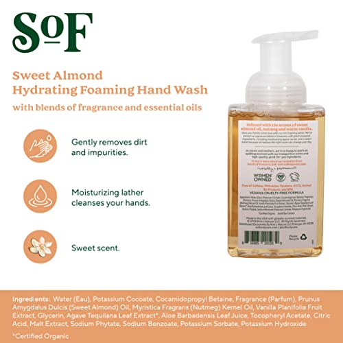 Пенящееся средство за измиване на ръцете със сладки бадеми от SoF Body Care (по - Рано- South of France Body Care) | Овлажняващ