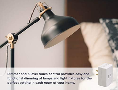 Димер Westek Touch Lamp Control –Малко подключаемое устройство, преобразуваща светлина в сензорна лампа, 3-позиционен превключвател –Без