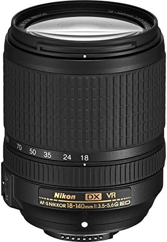 Обектив Nikon 18-140mm f / 3.5-5.6 G ED AF-S DX NIKKOR VR Обектив с UV филтър и софтуер Pro