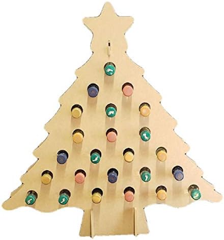 Държач за бутилки Spirit Tree Силует 1 Предмет В опаковка Коледен Празничен Декор, Недовършена Дървена МДФ Форма на Платно Стил 1
