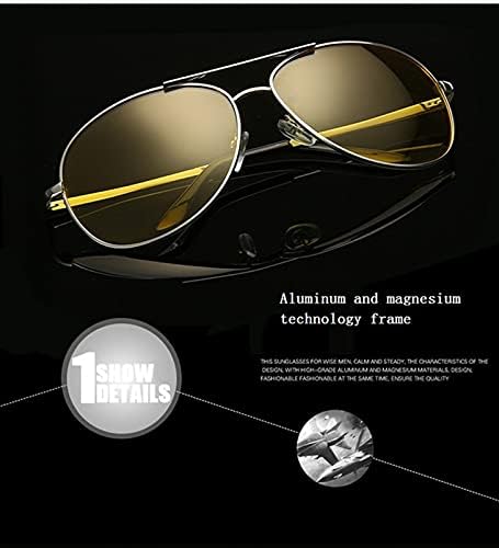Очила за нощно виждане YOZOOT за шофиране, Поляризирани с Антирефлексно покритие UV400, Защитни Очила-Авиатори, Нощни Слънчеви Очила