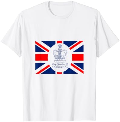 Сувенир, Тениска с британския флаг за Коронацията на крал Карл III в май 2023 г.