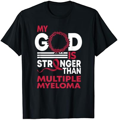 Тениска Faith Боже По-Силен, Отколкото На Информираността На Множествена Миеломе