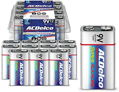 ACDelco 24-Битов батерия 9 Волта, Суперщелочная батерия на Максимална мощност, срок на годност 7 години, отново закрываемая опаковка