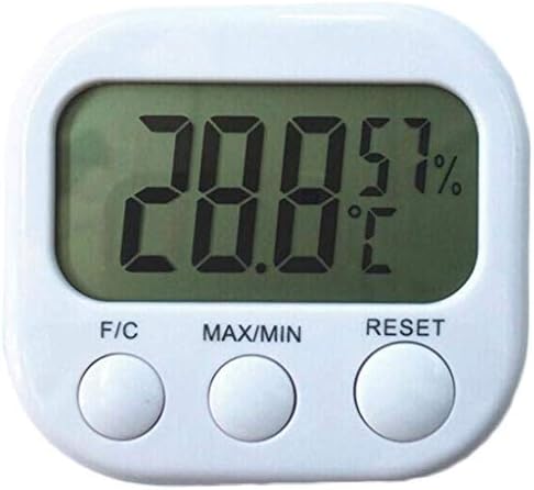 XJJZS Стаен Термометър - машина за висока точност Влагомер Стаен Термометър (8,57, 5 см) Бял