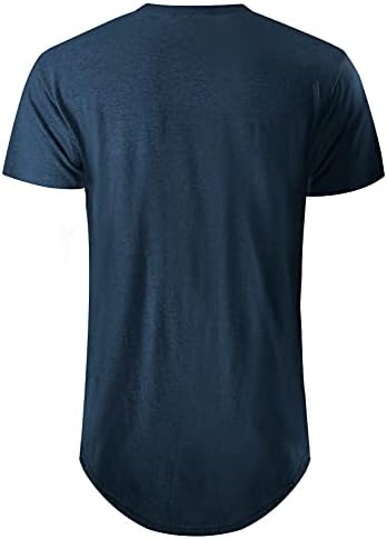 Мъжки t-shirt GIVON в стил хип-Хоп, с цилиндрична форма, Ярусная, От Трехслойного Модален памук кръгло деколте