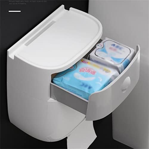 DOUBA Двупластова Кутия за хартиени кърпи, Рафтове за съхранение на Тоалетна хартия, Домашни скоростна без пробиване (Цвят: E, Размер:
