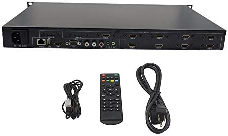 AVIshop 3x3 HDMI Видеостена Процесор HD TV 1080P Матричен Контролер Splicer Дърва Дисплей 3x2 2x2 3x1 1x3 2x3 4x2 2x4 (3X3 Видеостена