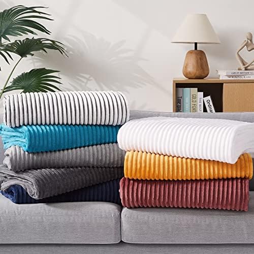 Флисовое одеяло CYMULA за дивана, размер Twin (60 х 80), Меко Одеало за легло, Диван, Пухкави Завивки, Уютно Малко Леко Топло Одеяло,