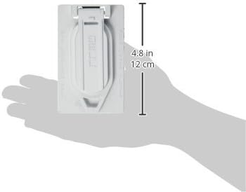 Двухшпиндельная капак за Вертикално закрепване на устройството BELL 5146-0 Eatherproof Single Gang, Бял