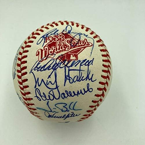 1988 Отбор на Шампионите от Световна серия Лос Анджелис Доджърс подписа договор с JSA COA по бейзбол - Бейзболни топки с автографи