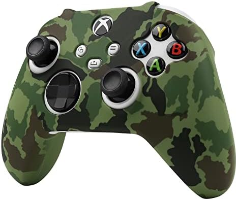 Защитен калъф за контролери RALAN серия Xbox с камуфлажна обвивка армейского зелен цвят, противоскользящий силиконов калъф за контролери, съвместим с Xbox серия S /Х. (4 ка?