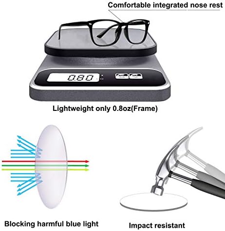 RGIOMA Blue Light Блокер Очилата за Компютърни игри Glasses Super Light