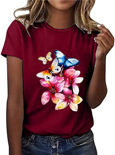 Блуза с деколте Лодка за Момичета, Есента-Годишният Графичен Топ с Къс Ръкав, Тениски, Дамски Дрехи, 2023, Модни HY