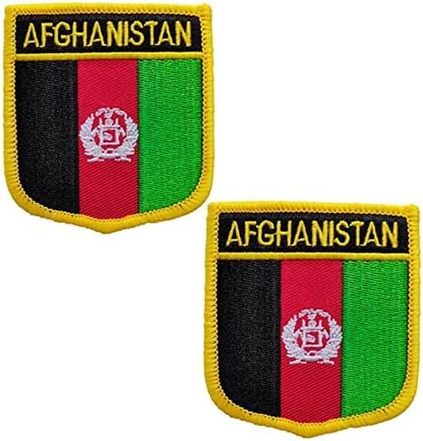 Международният Флаг на Афганистан Бродирани Ленти Тактическа Апликация с Морален Дух Закопчалката на Железопътната Пришитая Нашивка