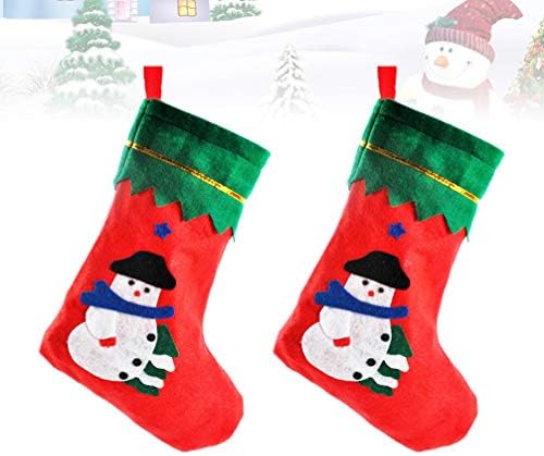 ABOOFAN 2 бр., Коледни Чорапи, Подарък пакет с Бонбони, Коледни Чорапи за Камината, Коледно Дърво, Подвесное Украса за Коледни Празнични украси,