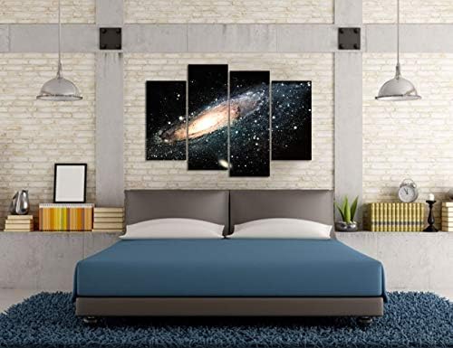 VVOVV Стенен Декор - Космически Пейзаж на Стенно Изкуство, Печат върху Платно Галактика Андромеда Вселена Снимка на Плакат