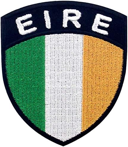 Нашивка с флага EmbTao Ireland Shield, Бродирани Аппликацией, Пришитая Желязо до Ирландски Национален Гербу