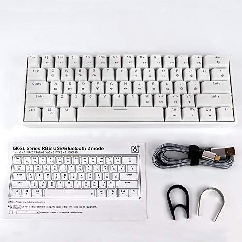 EPOMAKER SKYLOONG SK61S 61 Клавиша с възможност за гореща подмяна на 60% Ръчна RGB клавиатура със задно осветление, ABS Капачки за ключове,
