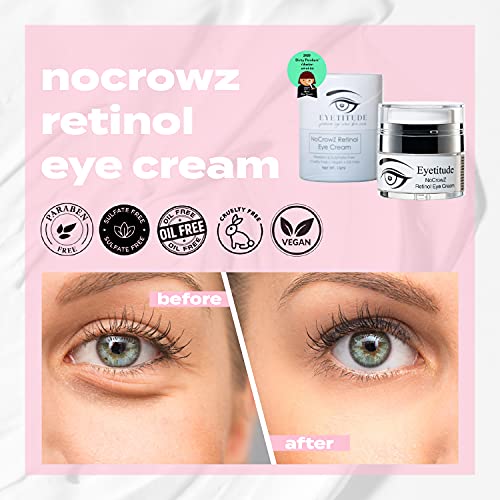 Eyetitude - NoCrowZ Крем с ретинол - Борят с бръчките, Подмладяващ крем за очи (15 мл)