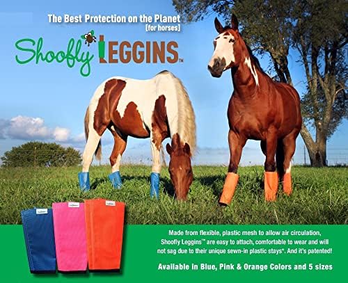 Гамаши за езда SHOOFLY, Патентована Обувки свободно, намаляване, Дишаща найлонова мрежа (Оранжево / Пони и Магаре)