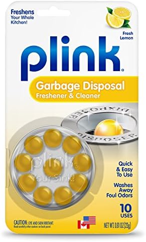 Plink-9024 Освежители за перални и миялни машини Summit Brands, 4 раздели, 4 референтна рамка, Жълт, 4 броя и 90-Чисти и Дезодорант за отстраняване на отпадъци, Лимон, 10 точки