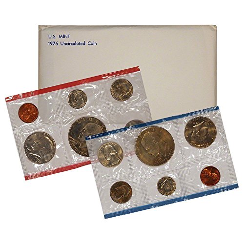 1976 Различни Марки мента P & D Съединените Щати Комплект от 12 монети, монетен двор на САЩ С Двухсотлетними Търговски Запаси, Без да
