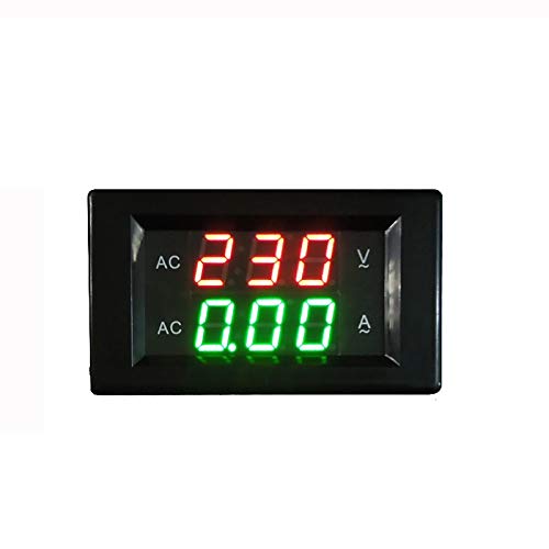 Цифров Мултицет Напрежението Ток LCD Волтметър Амперметър, AC130-500V 50A Напрежение Двоен Панел на Дисплея Измерване на Напрежение