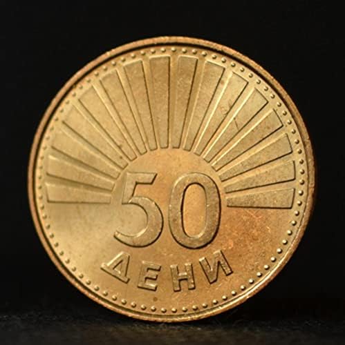 Македонски монети 50 Дон 1993 година на издаване KM1 Птици 21.5 mm