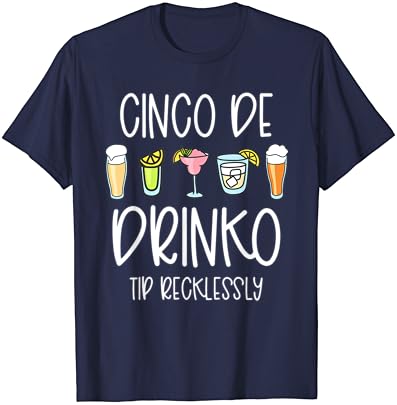Женска тениска Cinco De Drinko Mayo Върхът на вашето Бармену е Забавна Тениска за работа в бар