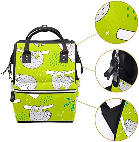 Пътен Раница GUEROTKR, Чанта За Памперси, Рюкзачные Чанти За памперси, безшевни модел под формата на листата животни зелен цвят