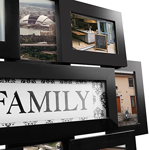 Семеен Фоторамка Гери и Маги 22x17, Семейни Рамки за картини, декорация за стени във формата на Колаж, 9 Семейните Рамки за снимки