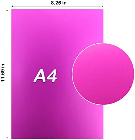 24 Лист Картон хартия от Метално Фолио 12 Различни Цвята A4 250gsm 92lb за направата на картички, на Празничния интериор, Съвместим С Cricut