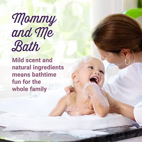 Нежна пяна за вана и за измиване | Напълно Натурално средство за измиване на тялото с лавандула | Органични Бебешки препарат