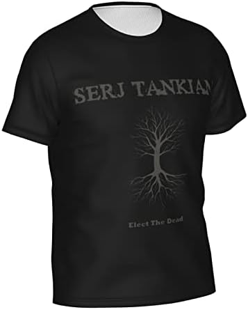 Serj Tankian Тениска Мъжка Лятна Риза Ежедневни Тениска С Къс Ръкав и 3D Принтом