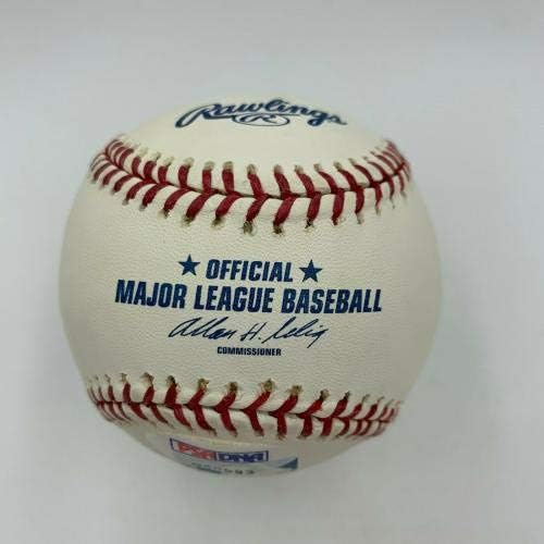 Редки Бейзболни Топки на Мейджър лийг Бейзбол с Автограф Willey Мэйса с Оценката на ДНК PSA Gem Mint 10
