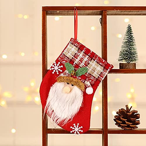 Коледни Аксесоари Чорапи На Дядо Клау Подаръчен Пакет, Декорации За Прозорци И Орнаменти За Коледната Елха Великденски Декорации
