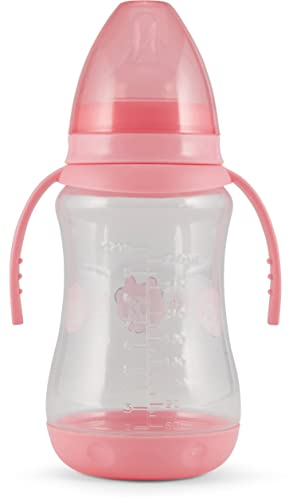 Бебешки бутилки Disney 2 пакета по 10 грама с щампи на герои и цветни капаци с двойна дръжка - не съдържат бисфенол А и са лесни за почистване