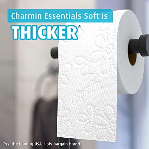 Мека тоалетна хартия Charmin Essentials, 30 мега-ролки = 120 обикновени роли