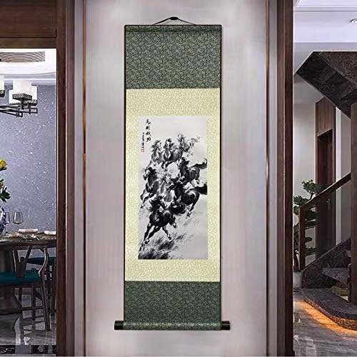 hcozy Китайската Традиционна Живопис върху коприна свитъци, Модерен Пейзаж, Окачени Картини За спалня, Декориране на Всекидневна,