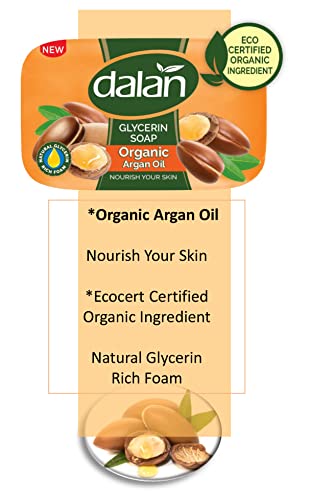 Глицерин сапуни Dalan с органични аргановым масло 100 г (опаковка от 3 броя)