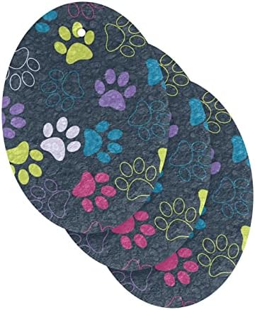 ALAZA Сладка Цветна Натурална Гъба с отпечатък от Кучешки Лапи, Кухненски Целлюлозные Гъба за миене на съдове, Санитарен