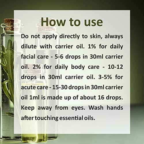 Devprayag Чисто Етерично масло от пелин (Artemisia Absinthium) със Стъклен капкомер, Натурално Лечебно, Дистиллированное