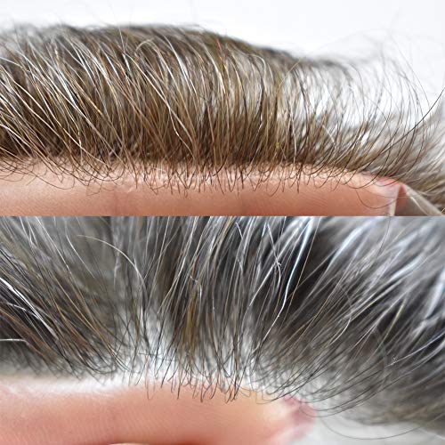 Система за смяна на LYRICAL HAIR Invisible За мъже 0,04 мм Прозрачни Тънки парчета от човешки косми от изкуствена кожа с V-Образно