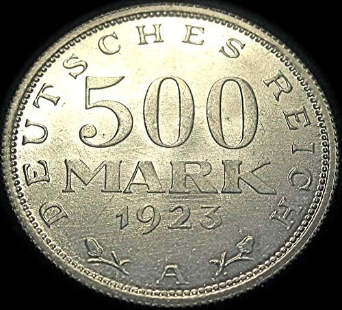 немска алуминиева Инфлацията монета waterwrestler 500 Марки - 1923A - В отлично състояние!