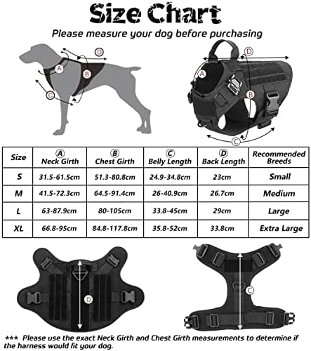 Голямото куче на една Система, Без Сцепление с висока товароносимост - Тактически Набор от Каишки за Кучешки Шейни Регулируеми подплатени
