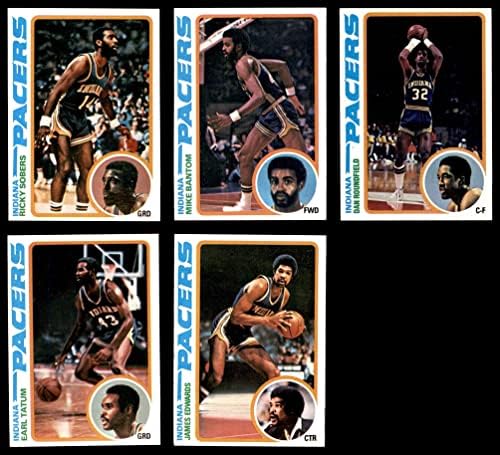 1978-79 Топпс Сет на екипа на Индиана Пейсърс Индиана Пейсърс (сет) EX+ Пейсърс