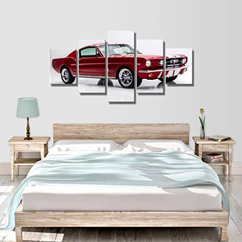 Голям автомобилен Плакат от 5 теми 1965 Ford Mustang Fastback AC Shelby Райе, Художествени Снимки, Декори за стени, Автомобили, Художествена