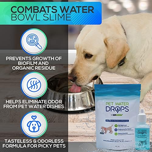 Капки за вода за домашни любимци - Добавка в вода за кучета и котки, за да се грижи за зъбите и устната кухина - Предотвратява образуването
