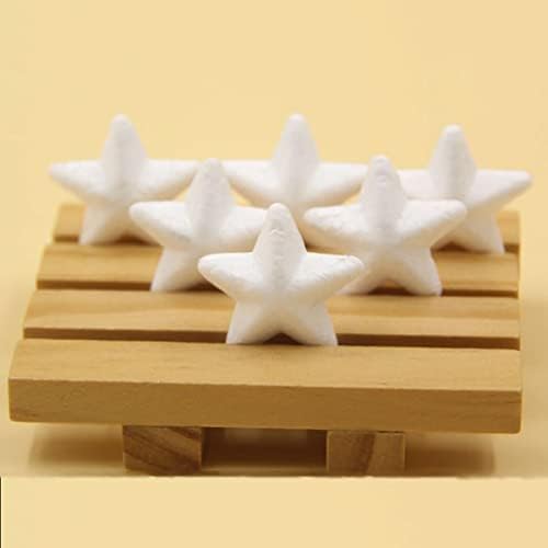 Пенопластовая звезда ZRM & E 30ШТ 5 см Бял Стиропор във формата на звезда за декоративно и приложно изкуство, Пентаграма,